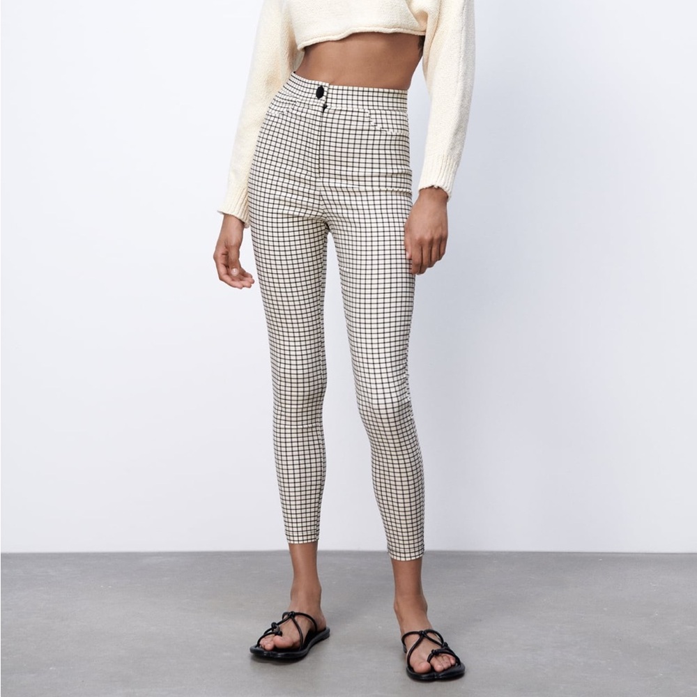 Zara Checkered Leggings